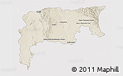 Shaded Relief 3D Map of Namiquipa, cropped outside