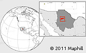 Blank Location Map of Namiquipa, highlighted country, highlighted parent region
