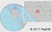 Gray Location Map of Namiquipa