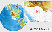 Physical Location Map of Namiquipa, highlighted country