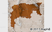 Physical Map of Namiquipa, lighten