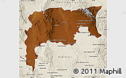 Physical Map of Namiquipa, shaded relief outside