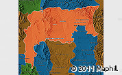 Political Map of Namiquipa, darken