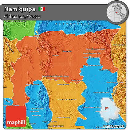 Political Map of Namiquipa