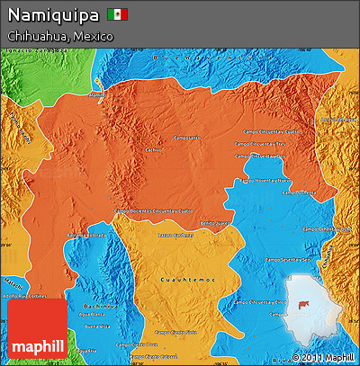 Political Map of Namiquipa