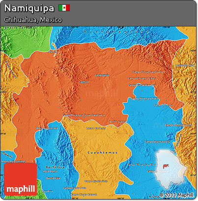 Political Map of Namiquipa