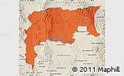 Political Map of Namiquipa, shaded relief outside