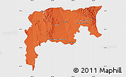 Political Map of Namiquipa, single color outside