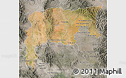 Satellite Map of Namiquipa, semi-desaturated