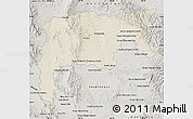 Shaded Relief Map of Namiquipa, semi-desaturated