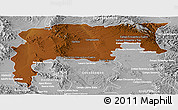 Physical Panoramic Map of Namiquipa, lighten, desaturated