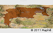 Physical Panoramic Map of Namiquipa, satellite outside