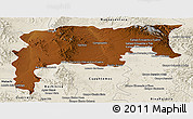 Physical Panoramic Map of Namiquipa, shaded relief outside