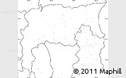 Blank Simple Map of Namiquipa, no labels