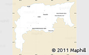 Classic Style Simple Map of Namiquipa, single color outside