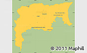 Savanna Style Simple Map of Namiquipa, single color outside
