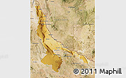 Physical Map of Ojinaga, satellite outside