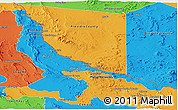 Political Panoramic Map of Ojinaga