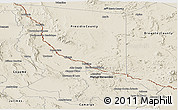 Shaded Relief Panoramic Map of Ojinaga