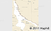Classic Style Simple Map of Ojinaga