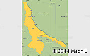 Savanna Style Simple Map of Ojinaga