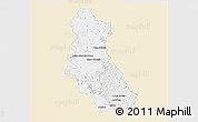 Classic Style 3D Map of Riva Palacio, single color outside