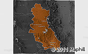 Physical 3D Map of Riva Palacio, darken, desaturated
