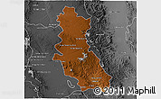 Physical 3D Map of Riva Palacio, desaturated