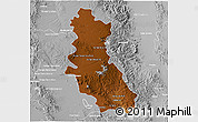 Physical 3D Map of Riva Palacio, lighten, desaturated