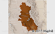 Physical 3D Map of Riva Palacio, lighten
