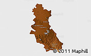 Physical 3D Map of Riva Palacio, single color outside