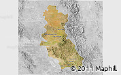 Satellite 3D Map of Riva Palacio, lighten, desaturated