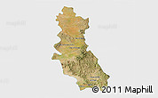 Satellite 3D Map of Riva Palacio, single color outside