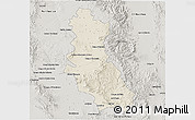 Shaded Relief 3D Map of Riva Palacio, semi-desaturated