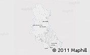 Silver Style 3D Map of Riva Palacio, single color outside