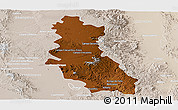 Physical Panoramic Map of Riva Palacio, lighten