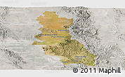 Satellite Panoramic Map of Riva Palacio, lighten, semi-desaturated