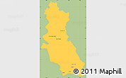 Savanna Style Simple Map of Riva Palacio, single color outside