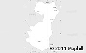 Silver Style Simple Map of Satevo