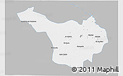 Gray 3D Map of Jimenez, single color outside