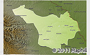 Physical 3D Map of Jimenez, darken