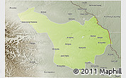 Physical 3D Map of Jimenez, semi-desaturated