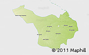 Physical 3D Map of Jimenez, single color outside