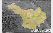 Satellite 3D Map of Jimenez, darken, desaturated