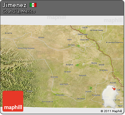 Satellite 3D Map of Jimenez