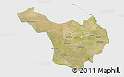Satellite 3D Map of Jimenez, single color outside