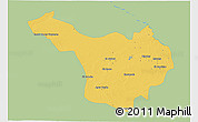 Savanna Style 3D Map of Jimenez, single color outside