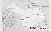 Silver Style 3D Map of Jimenez