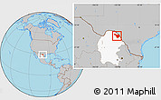 Gray Location Map of Jimenez, highlighted parent region