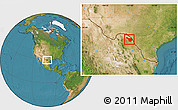 Satellite Location Map of Jimenez